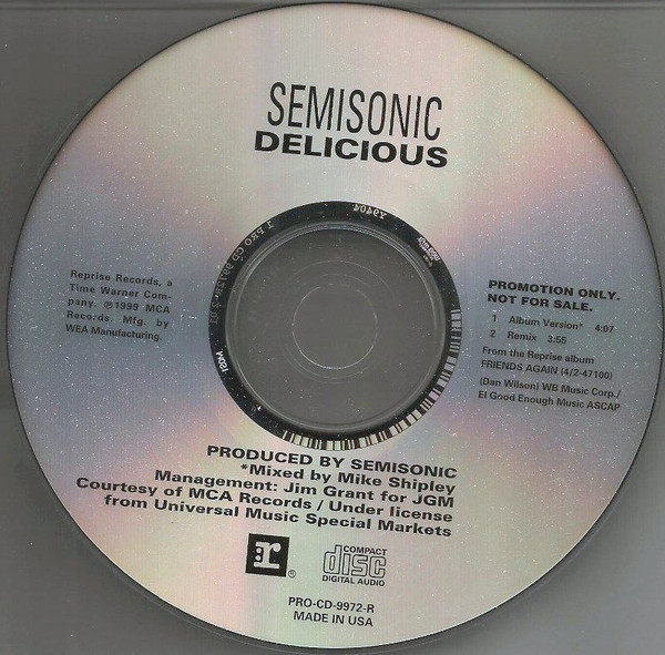 Accords et paroles Delicious Semisonic