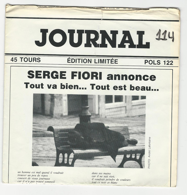 Accords et paroles Journal Serge Fiori