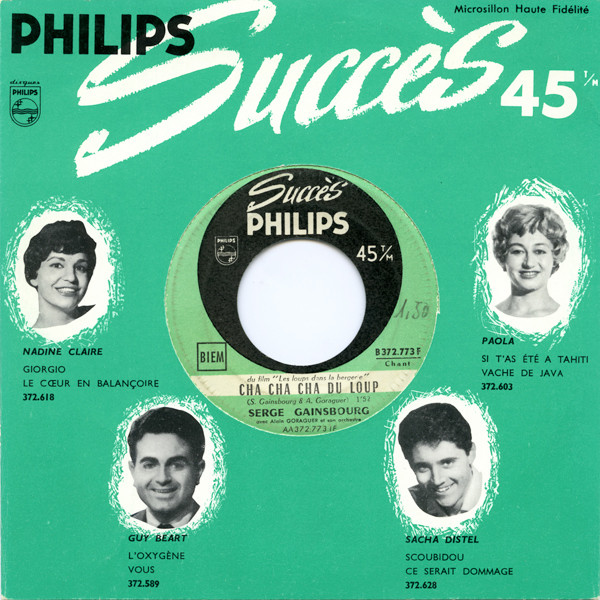 Accords et paroles Cha-cha-cha du loup Serge Gainsbourg