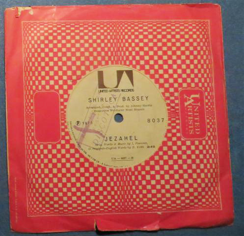 Accords et paroles Jezahel Shirley Bassey