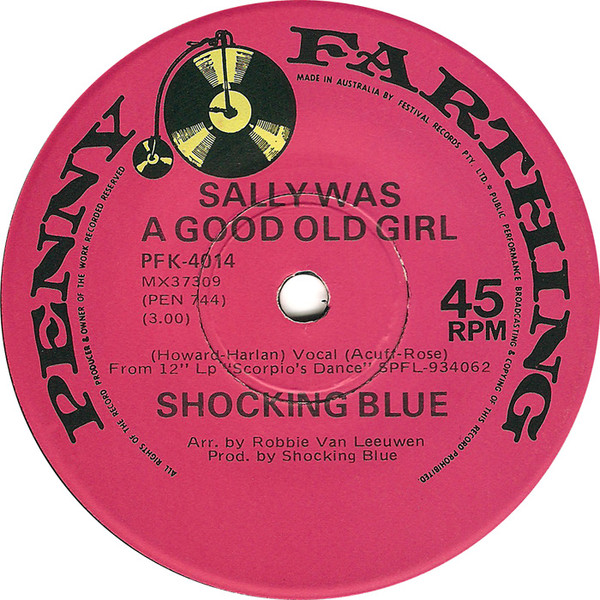 Accords et paroles Sally Was A Good Old Girl Shocking Blue