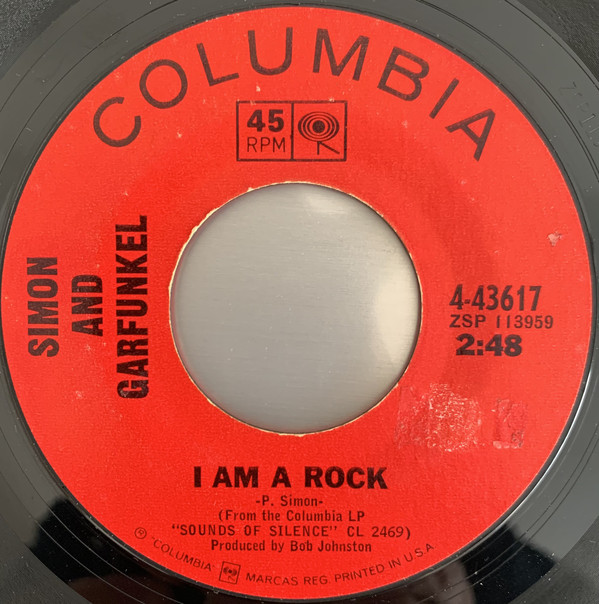 Accords et paroles I Am A Rock Simon and Garfunkel