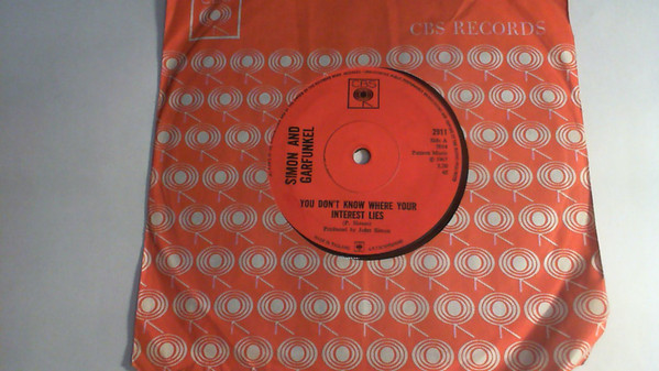 Accords et paroles You Dont Know Where Your Interest Lies Simon & Garfunkel
