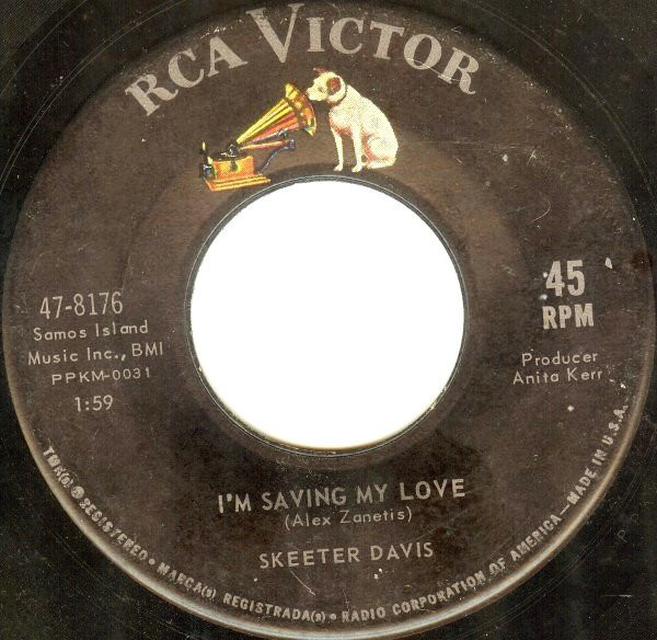 Accords et paroles I'm Saving My Love Skeeter Davis