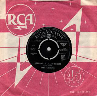 Accords et paroles Someone Id Like To Forget Skeeter Davis
