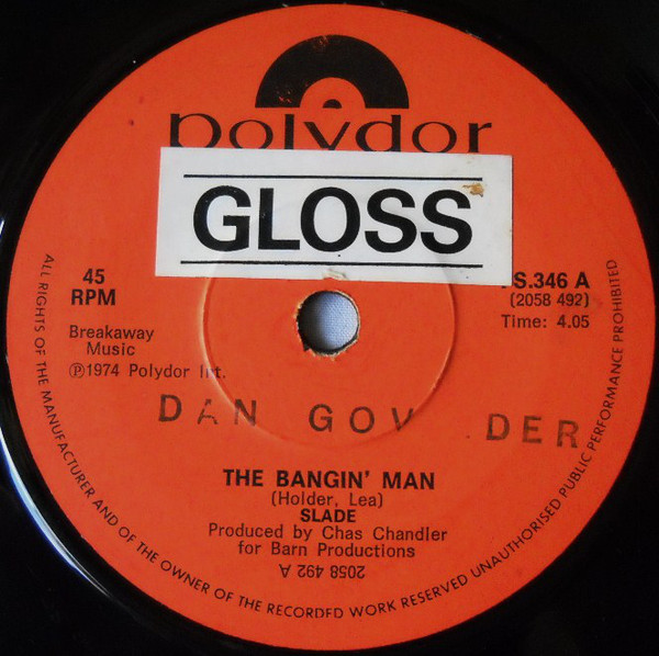 Accords et paroles The Bangin Man Slade