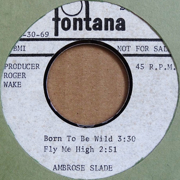 Accords et paroles Born To Be Wild Slade