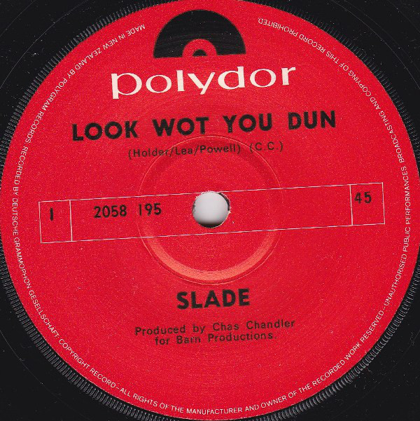 Accords et paroles Look Wot You Dun Slade