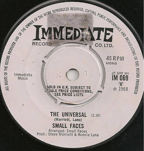 Accords et paroles Universal Small Faces