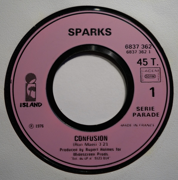 Accords et paroles Confusion Sparks