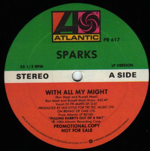 Accords et paroles With All My Might Sparks