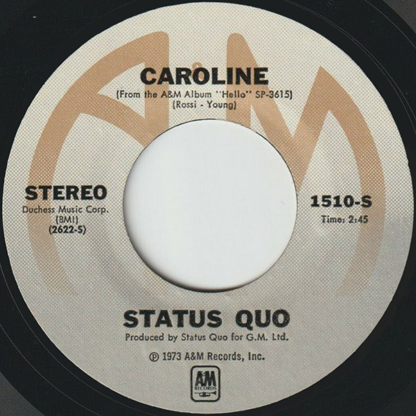 Accords et paroles Carol Status Quo