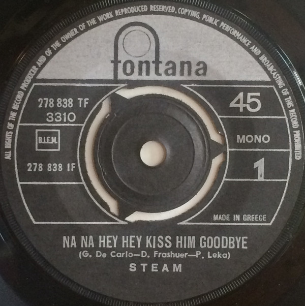 Accords et paroles Na Na Hey Hey Kiss Him Goodbye Steam