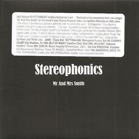 Accords et paroles Mr And Mrs Smith Stereophonics