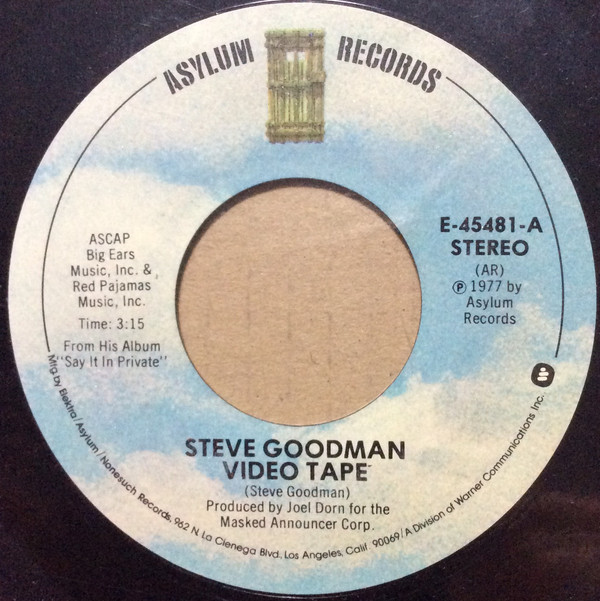 Accords et paroles Video Tape Steve Goodman