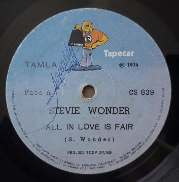 Accords et paroles All in Love is Fair Stevie Wonder