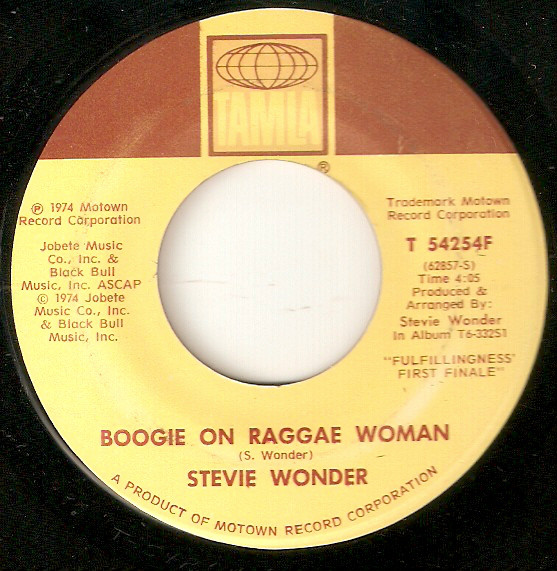 Accords et paroles Boogie on Raggae Woman Stevie Wonder