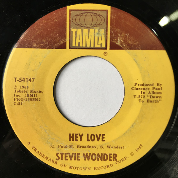 Accords et paroles Hey Love Stevie Wonder