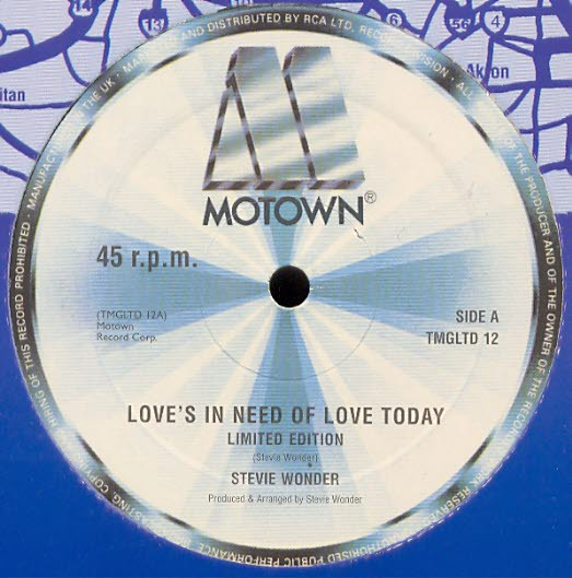 Accords et paroles Love's In Need Of Love Today Stevie Wonder