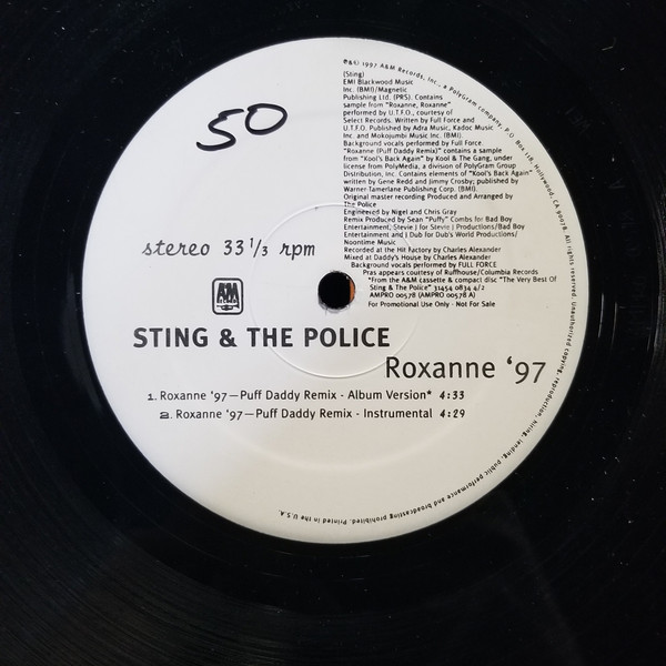 Accords et paroles Roxanne Sting