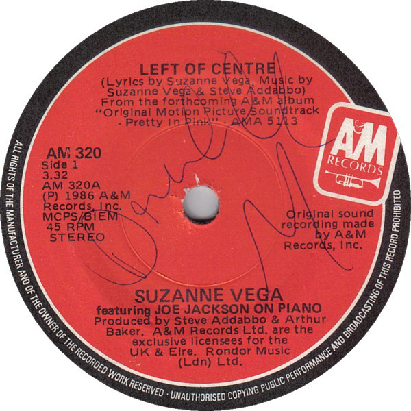 Accords et paroles Left Of Center Suzanne Vega