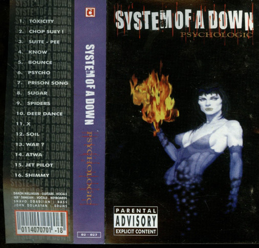 Accords et paroles Psycho System Of A Down
