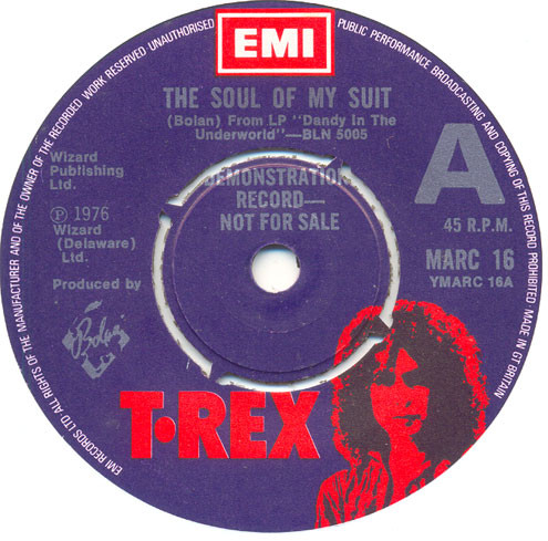 Accords et paroles Soul Of My Suit T. Rex