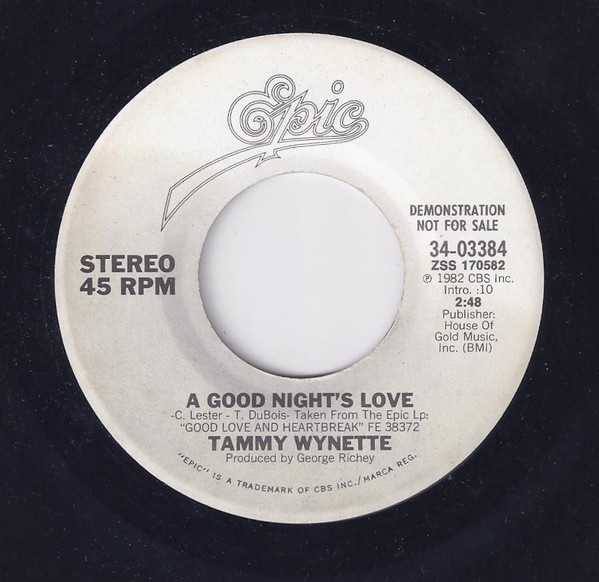 Accords et paroles Good Tammy Wynette
