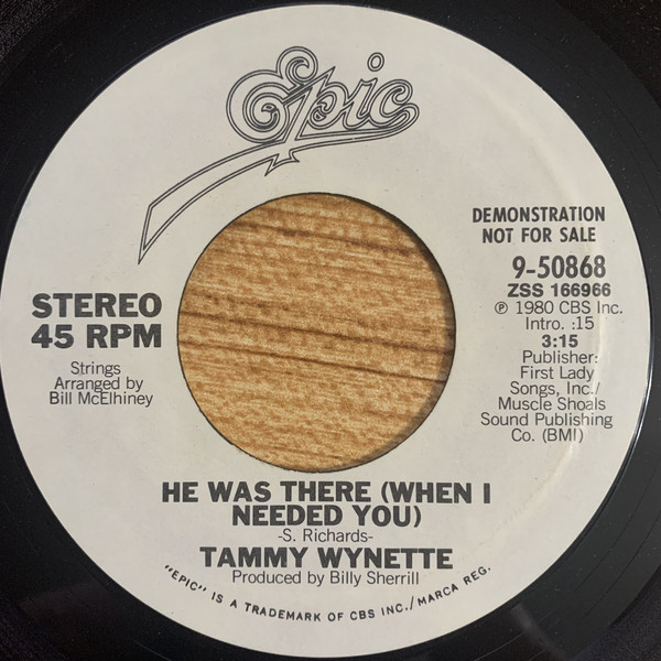 Accords et paroles He Was There When I Needed You Tammy Wynette