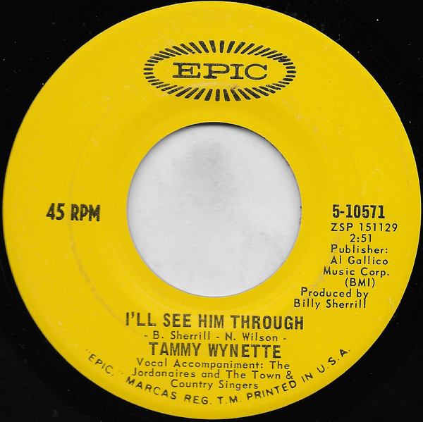 Accords et paroles Ill See Him Through Tammy Wynette