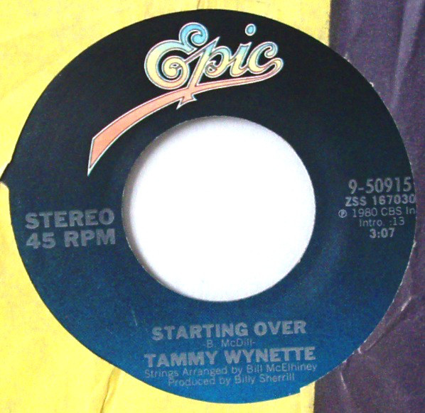 Accords et paroles Starting Over Tammy Wynette