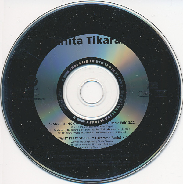 Accords et paroles And I Think Of You Tanita Tikaram