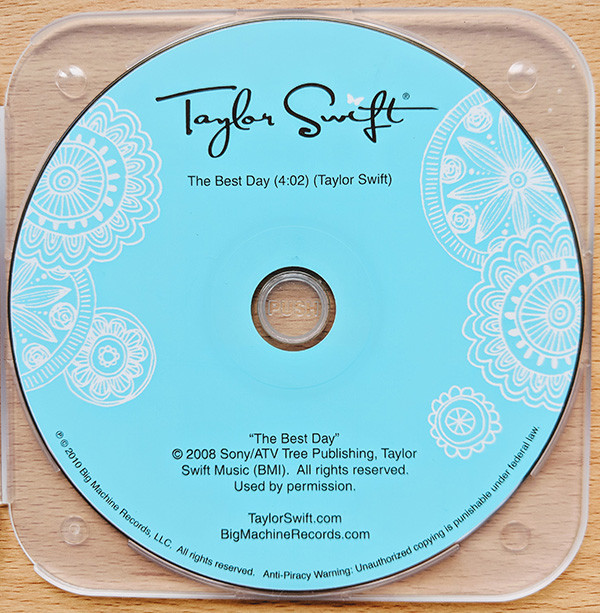 Accords et paroles The Best Day Taylor Swift