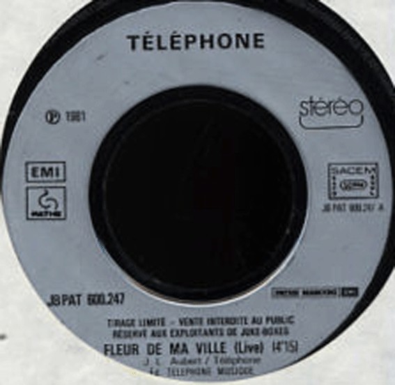 Accords et paroles Fleur De Ma Ville Téléphone