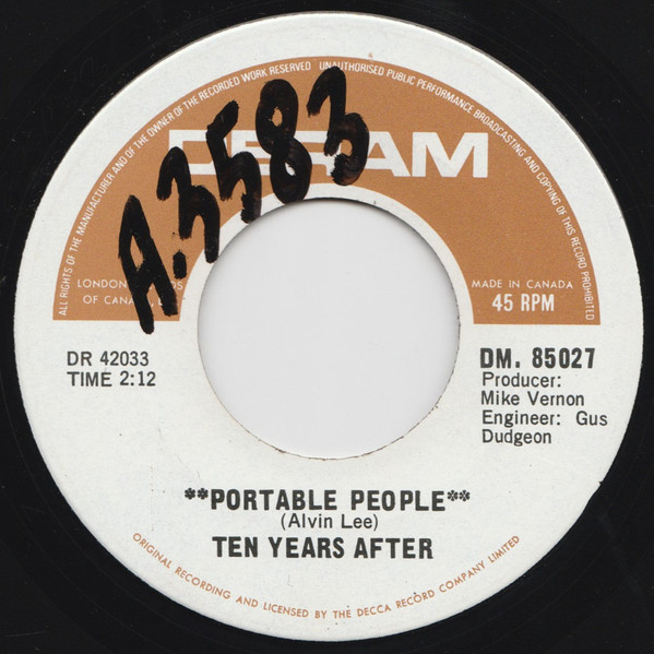 Accords et paroles Portable People Ten Years After