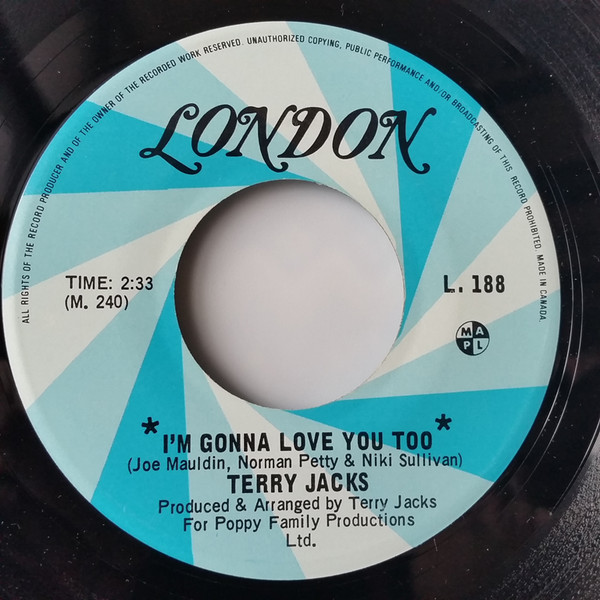 Accords et paroles I'm Gonna Love You Too Terry Jacks