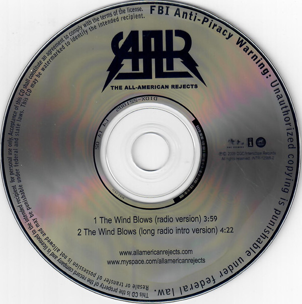 Accords et paroles The Wind Blows The All-American Rejects