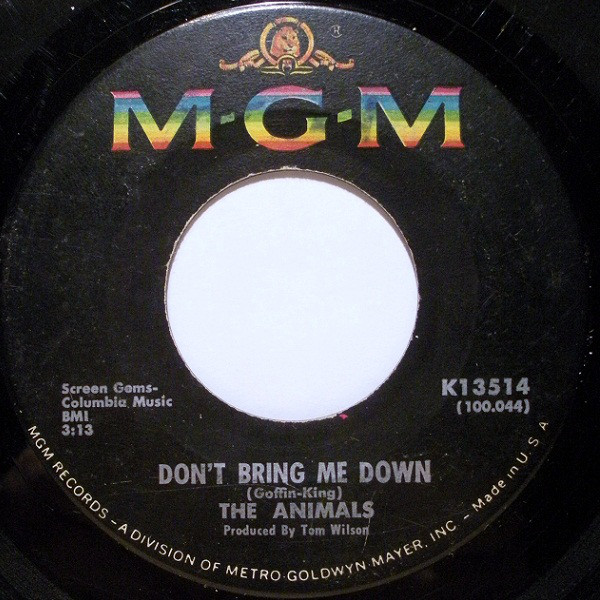 Accords et paroles Don't Bring Me Down The Animals