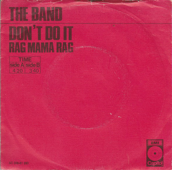 Accords et paroles Dont Do It The Band