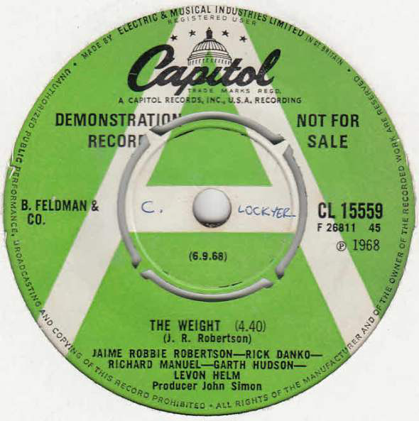 Accords et paroles The Weight The Band