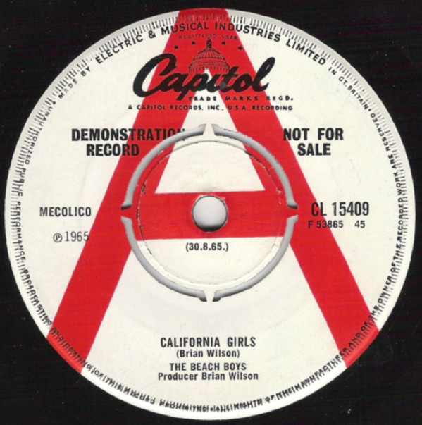 Accords et paroles California Girls The Beach Boys