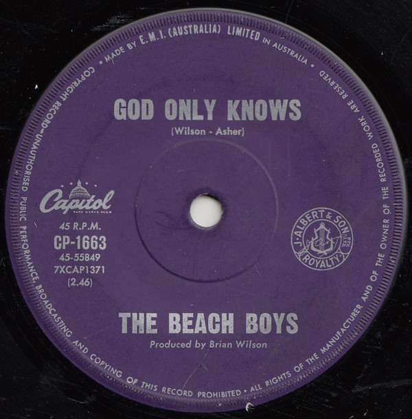 Accords et paroles God Only Knows The Beach Boys