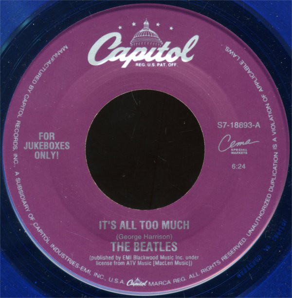 Accords et paroles It's All Too Much The Beatles