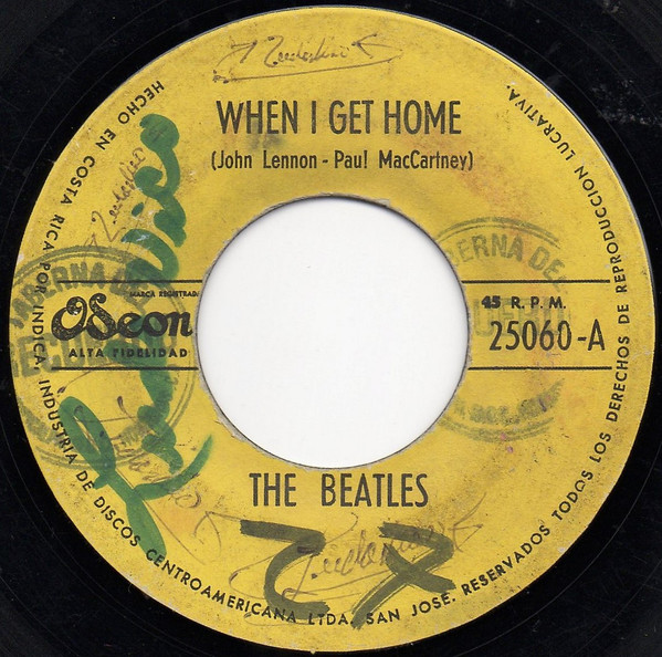 Accords et paroles When I Get Home The Beatles
