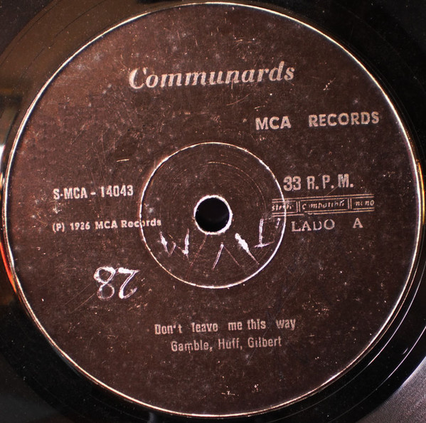 Accords et paroles Dont Leave Me This Way The Communards