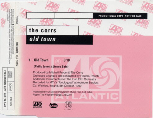 Accords et paroles Old Town The Corrs