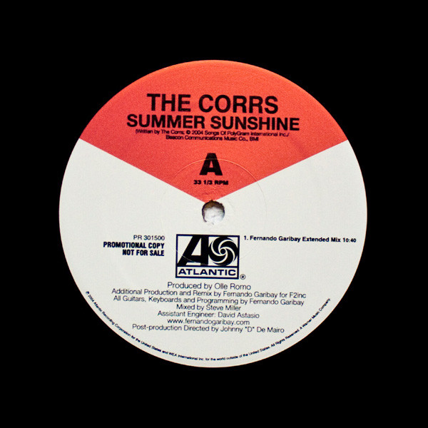 Accords et paroles summer sunshine The Corrs