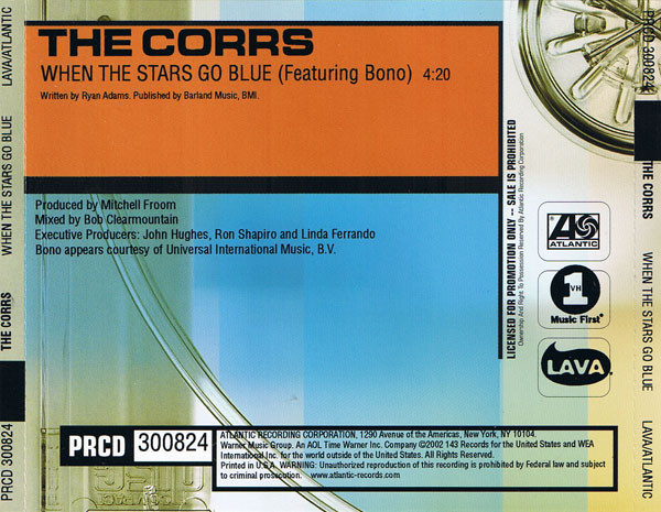 Accords et paroles When The Stars Go Blue The Corrs