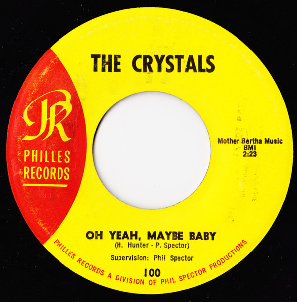 Accords et paroles Oh Yeah Maybe Baby The Crystals
