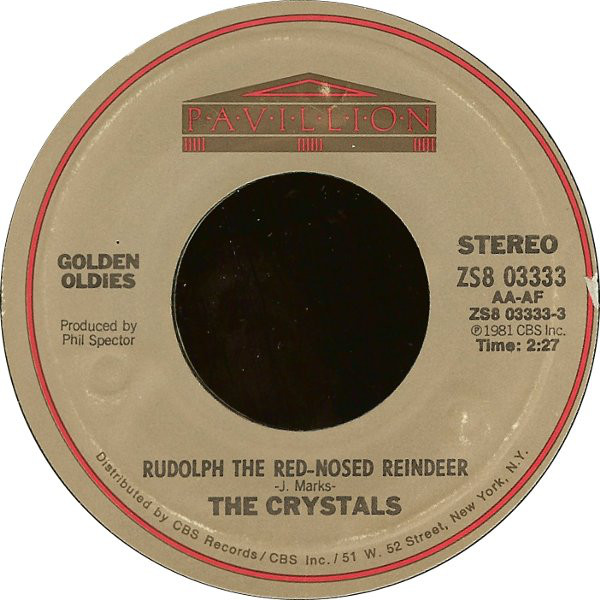Accords et paroles Rudolph The Red-Nosed Reindeer The Crystals